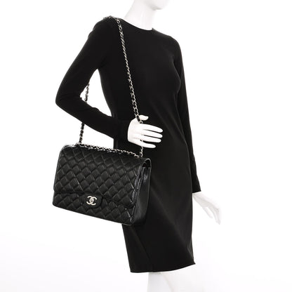 Chanel Caviar Quilted Maxi Double Flap Black 2 of 8