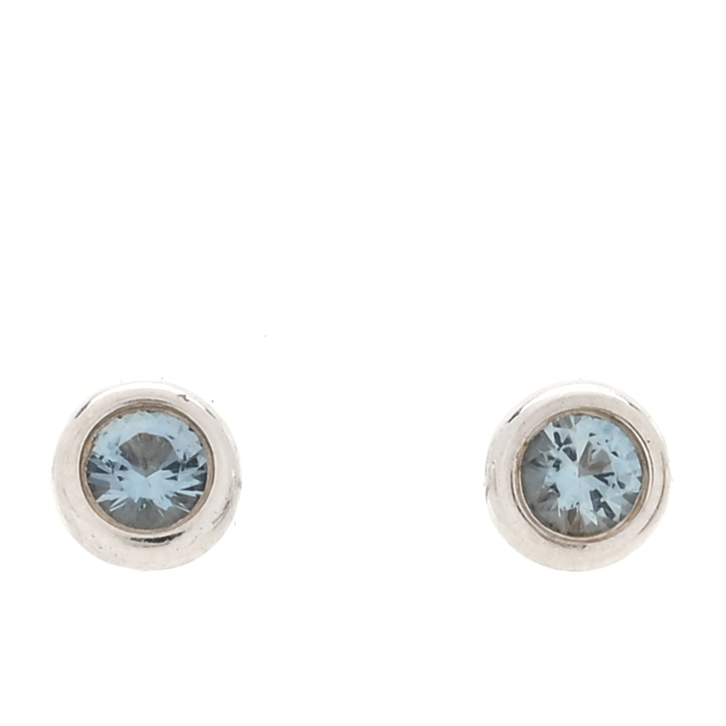 Sterling Silver Aquamarine Color By The Yard Earrings