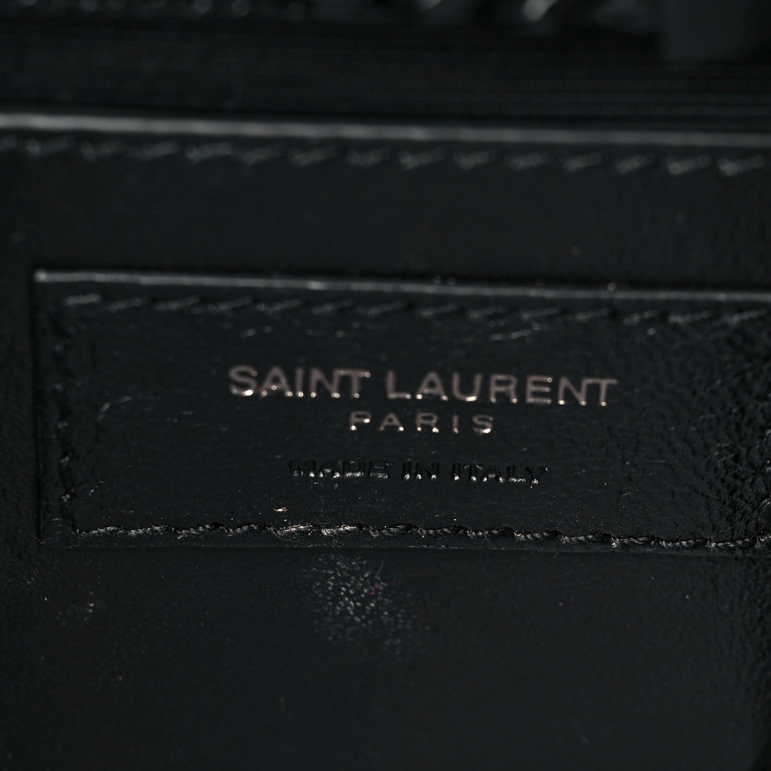 Saint Laurent Grain De Poudre Medium Classic Monogram Kate Satchel Black 6 of 8