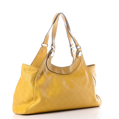 Gucci Guccissima Charmy Shoulder Bag Yellow 2 of 9