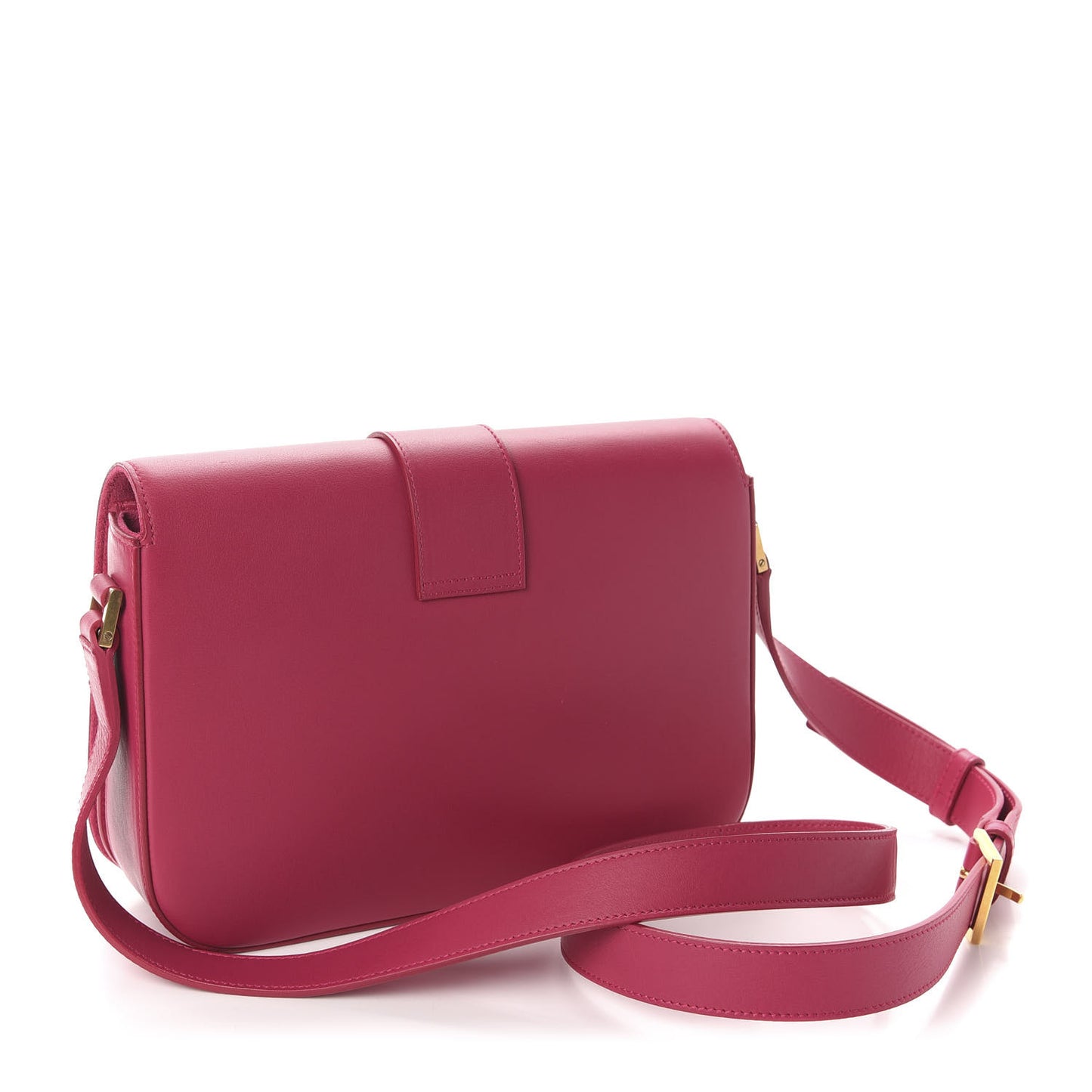Calfskin Classic Y Satchel Fuchsia