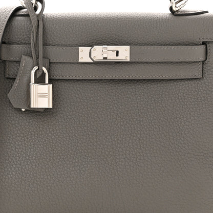 Hermes Togo Kelly Retourne 25 Etain 8 of 12