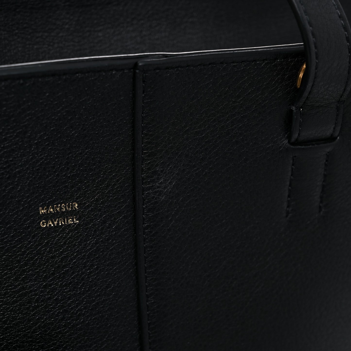 Pebbled Calfskin Mini Zip Multitude Tote Black