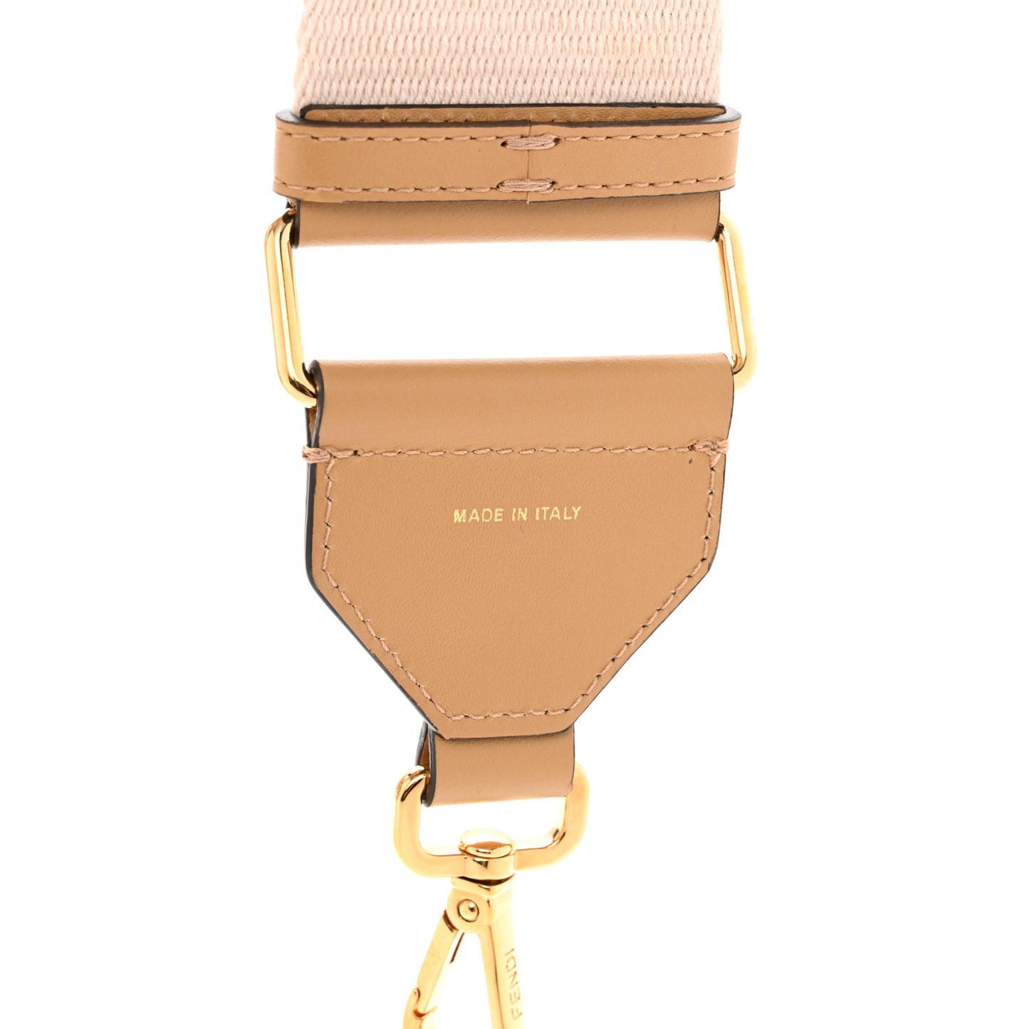 Ribbon Vitello King FF 1974 Adjustable Strap You Poudre Cuoio Miele Scuro