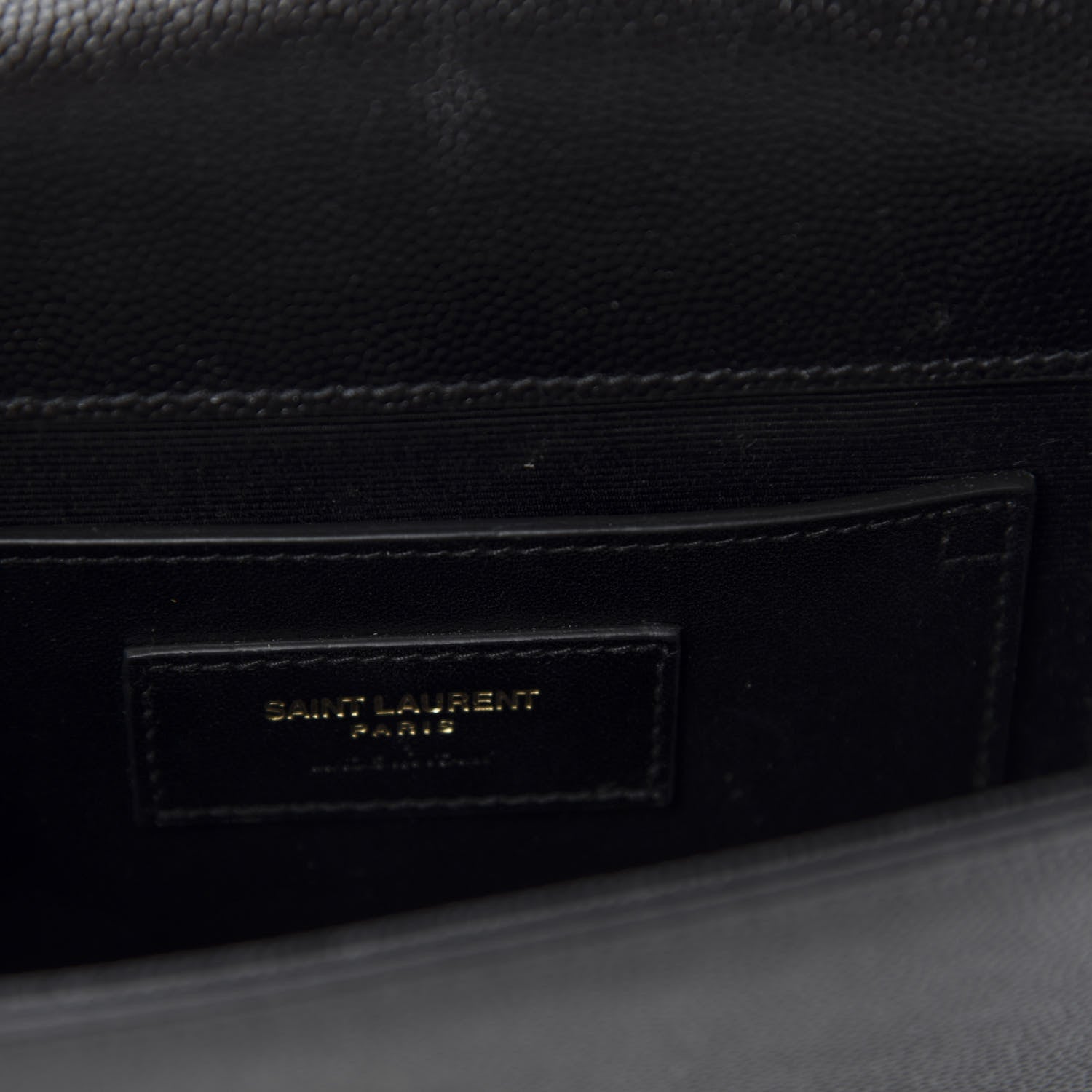 Saint Laurent Grain De Poudre Small Monogram Kate Satchel Black 10 of 12