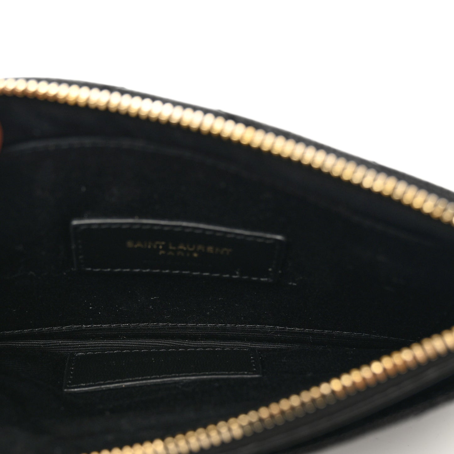 Grain De Poudre Chevron Monogram Bill Pouch Black