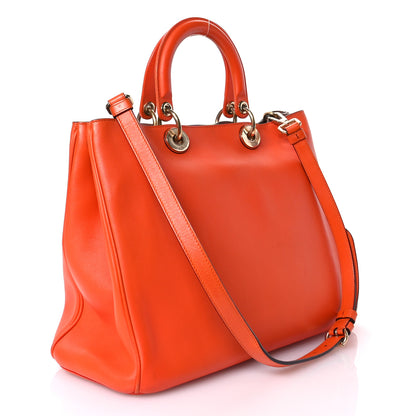 Christian Dior Smooth Calfskin Large Diorissimo Tote Orange 4 of 14