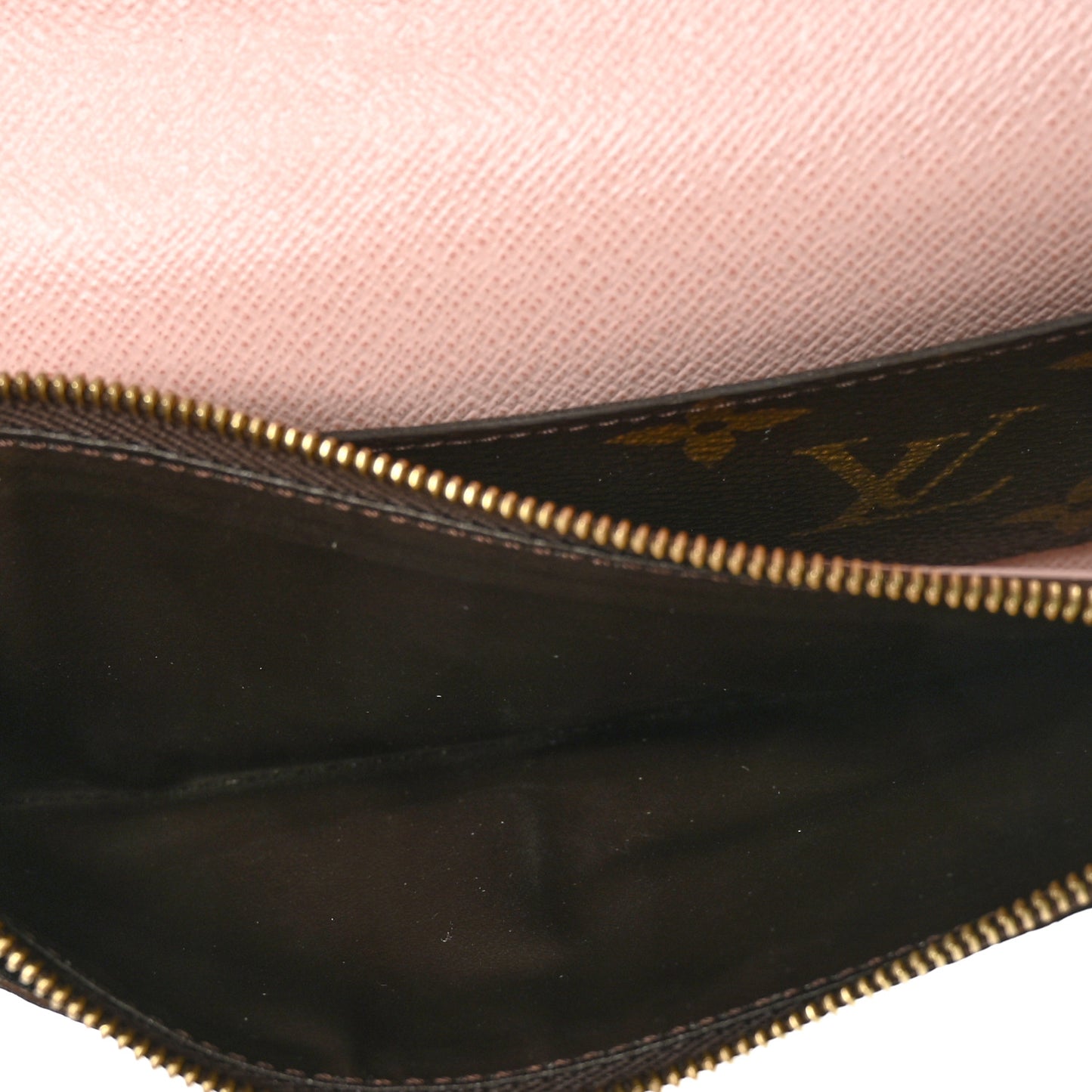 Monogram Emilie Wallet Rose Ballerine