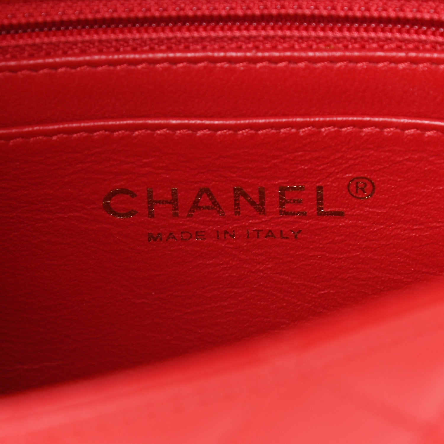 Chanel Lambskin Quilted Mini Rectangular Flap Red 5 of 9