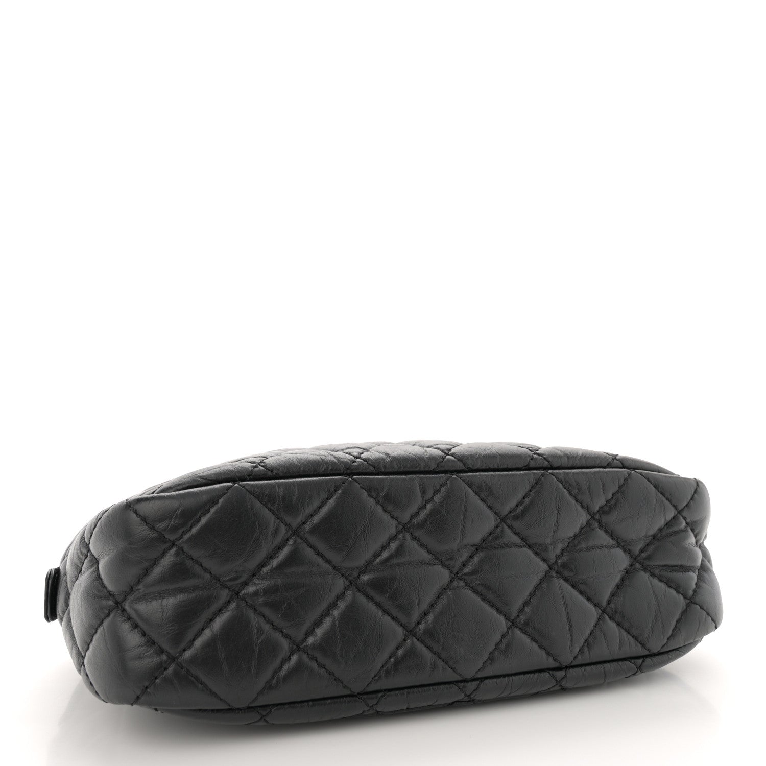 Chanel Aged Calfskin Quilted Small Reissue Camera Case Black 4 of 10