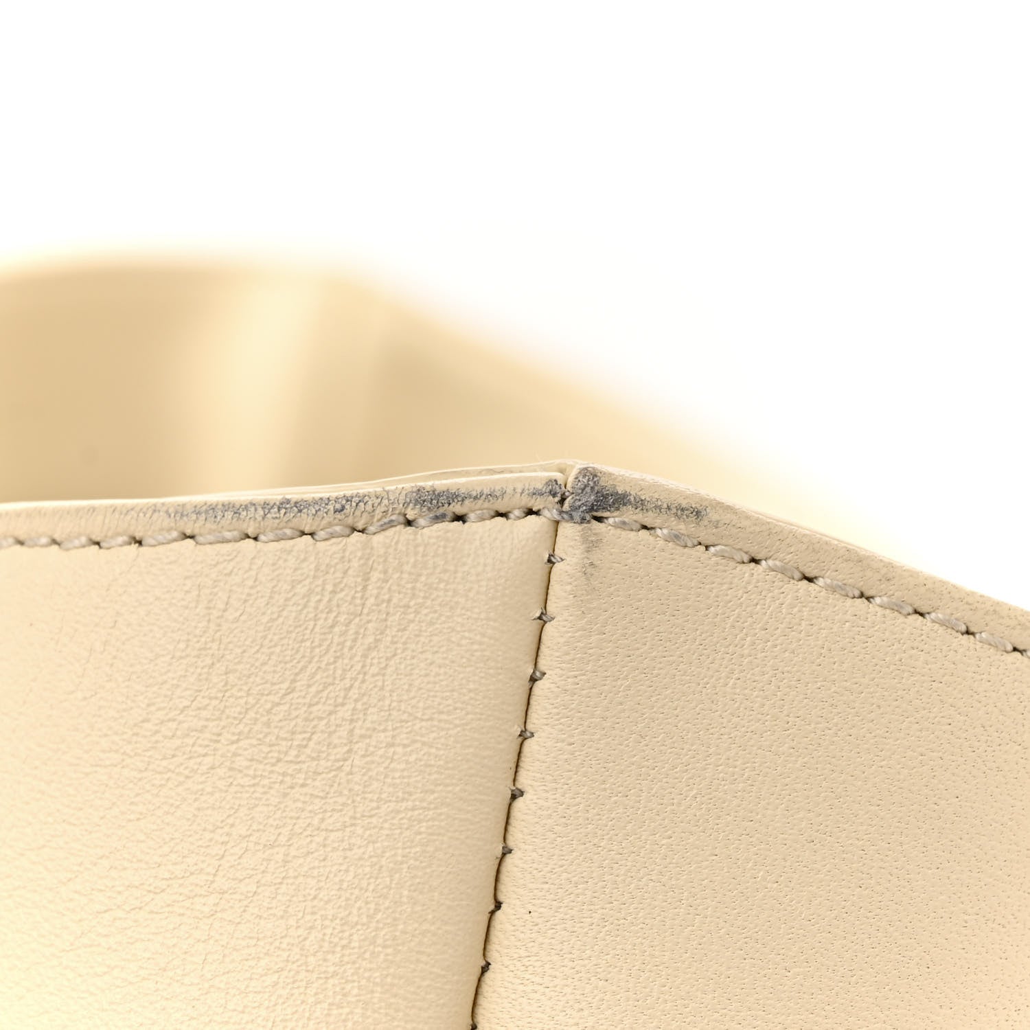 Khaite Calfskin Banded Florence Tote Cream 18 of 19