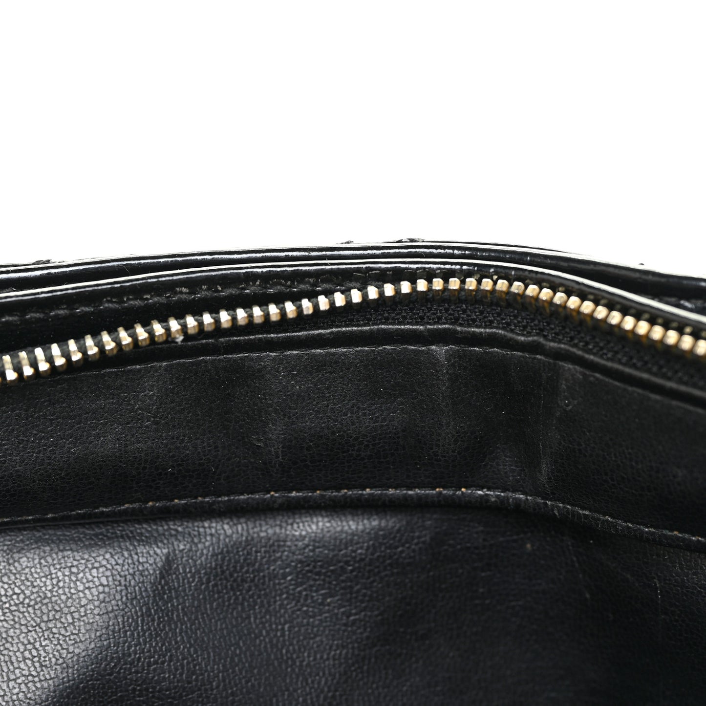 Patent Quilted Tote Black