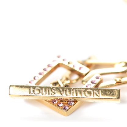 Louis Vuitton Swarovski Crystal Flower Power Bracelet Gold 4 of 5