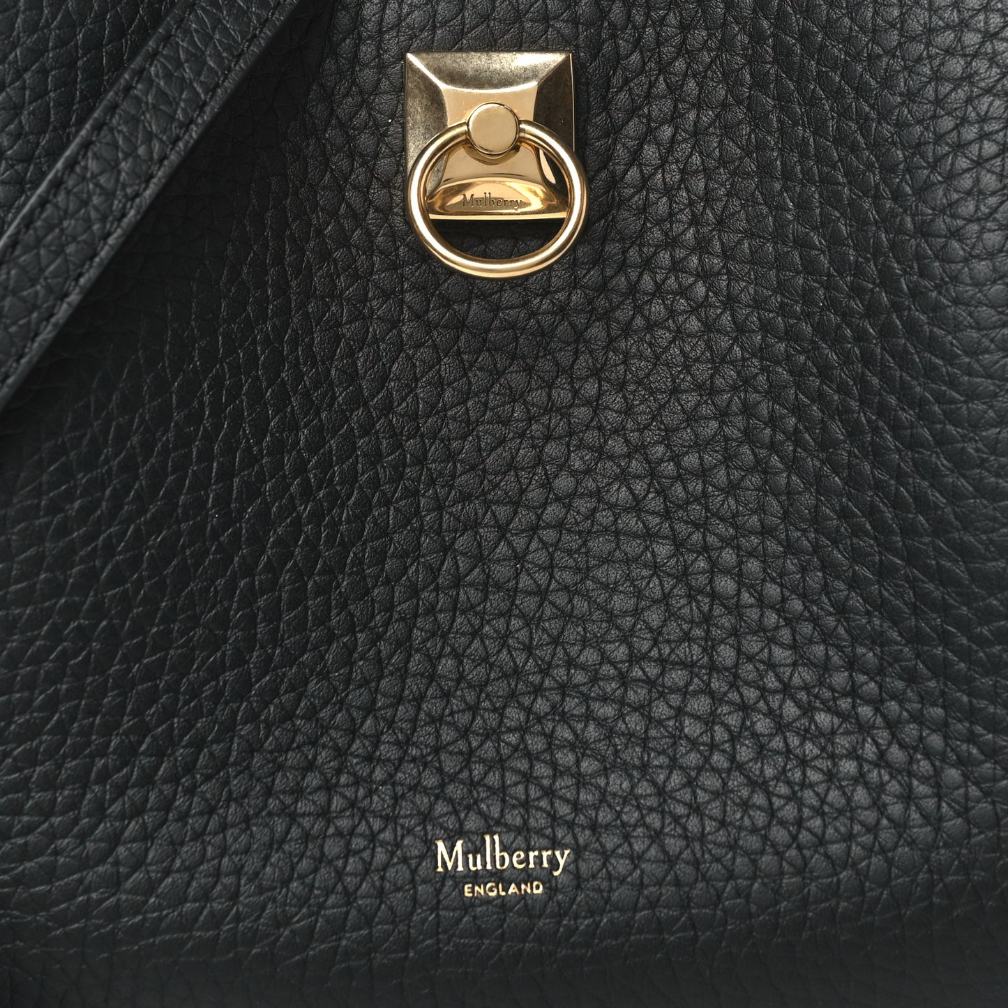 Heavy Grain Mini Iris Tote Black
