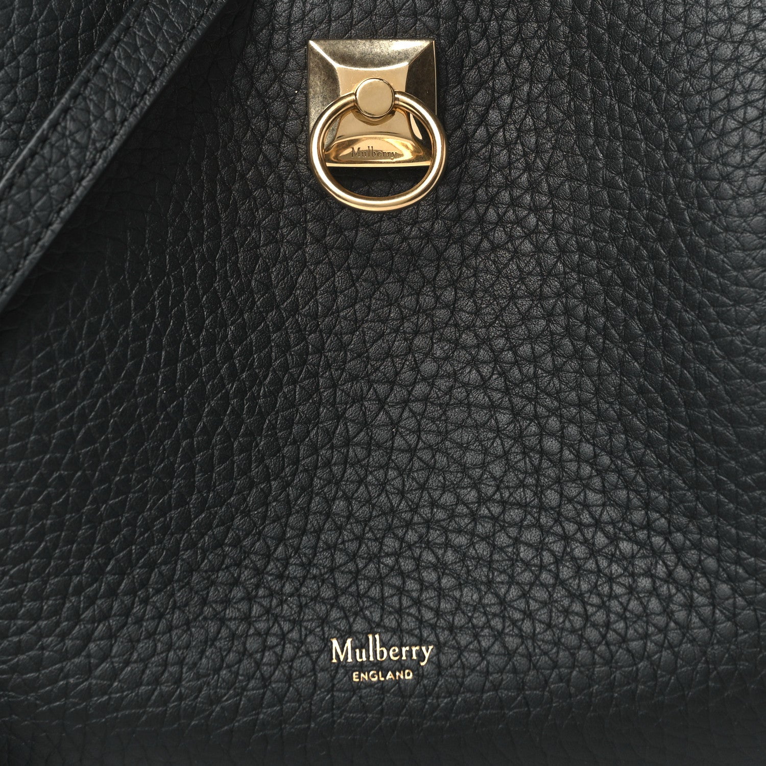 Mulberry Heavy Grain Mini Iris Tote Black 7 of 9