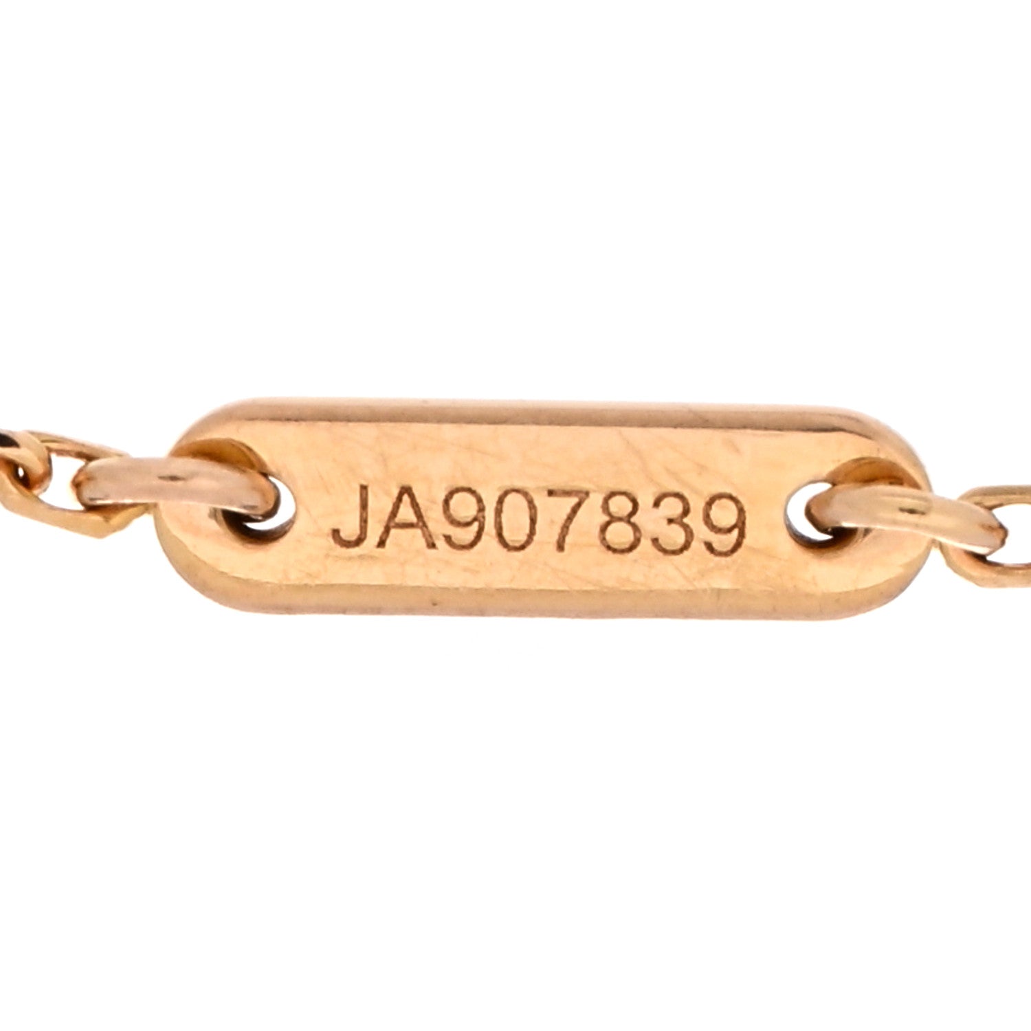Van Cleef & Arpels 18K Rose Gold Carnelian Sweet Alhambra Bracelet 4 of 4