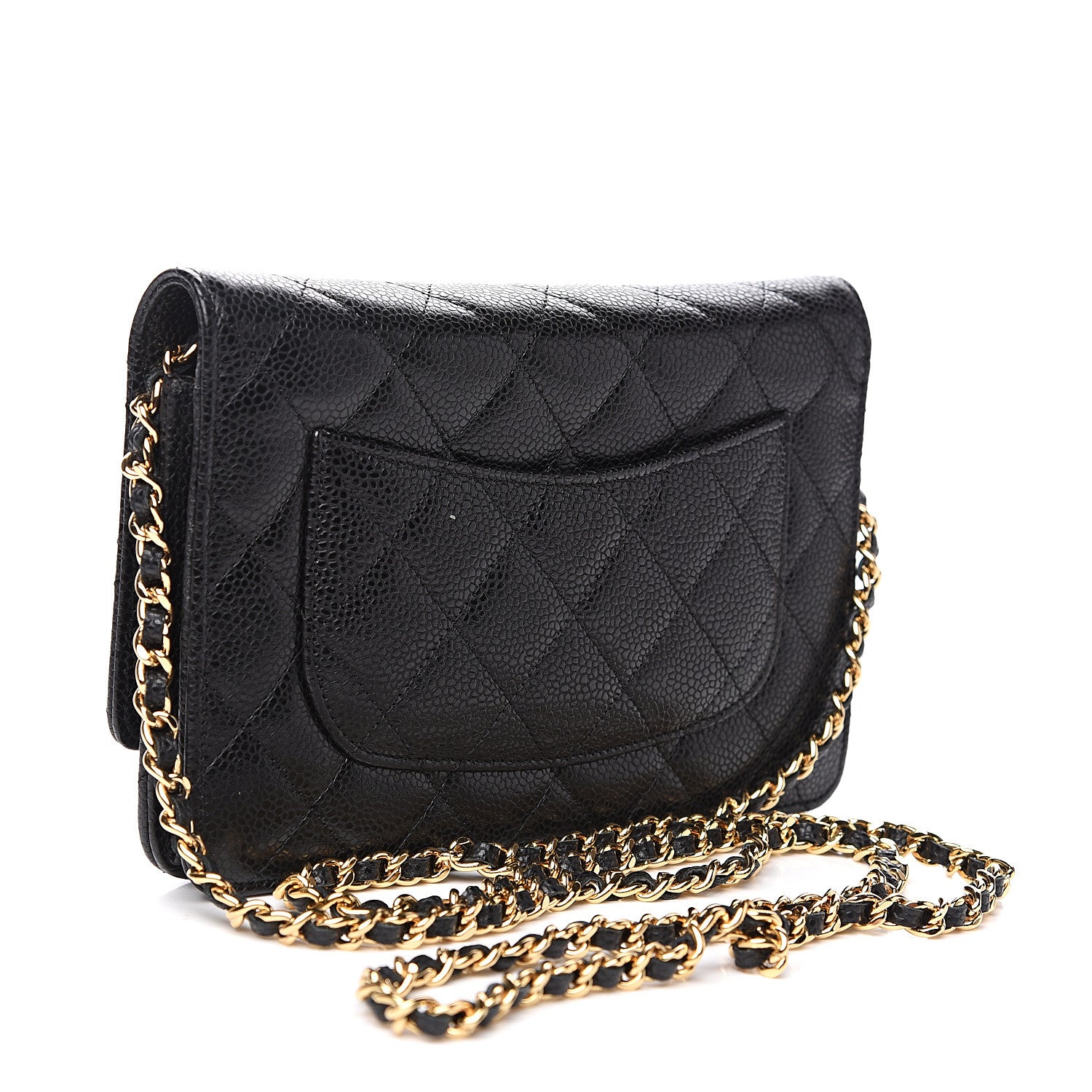 Chanel Caviar Quilted Wallet On Chain WOC Black 2 of 9