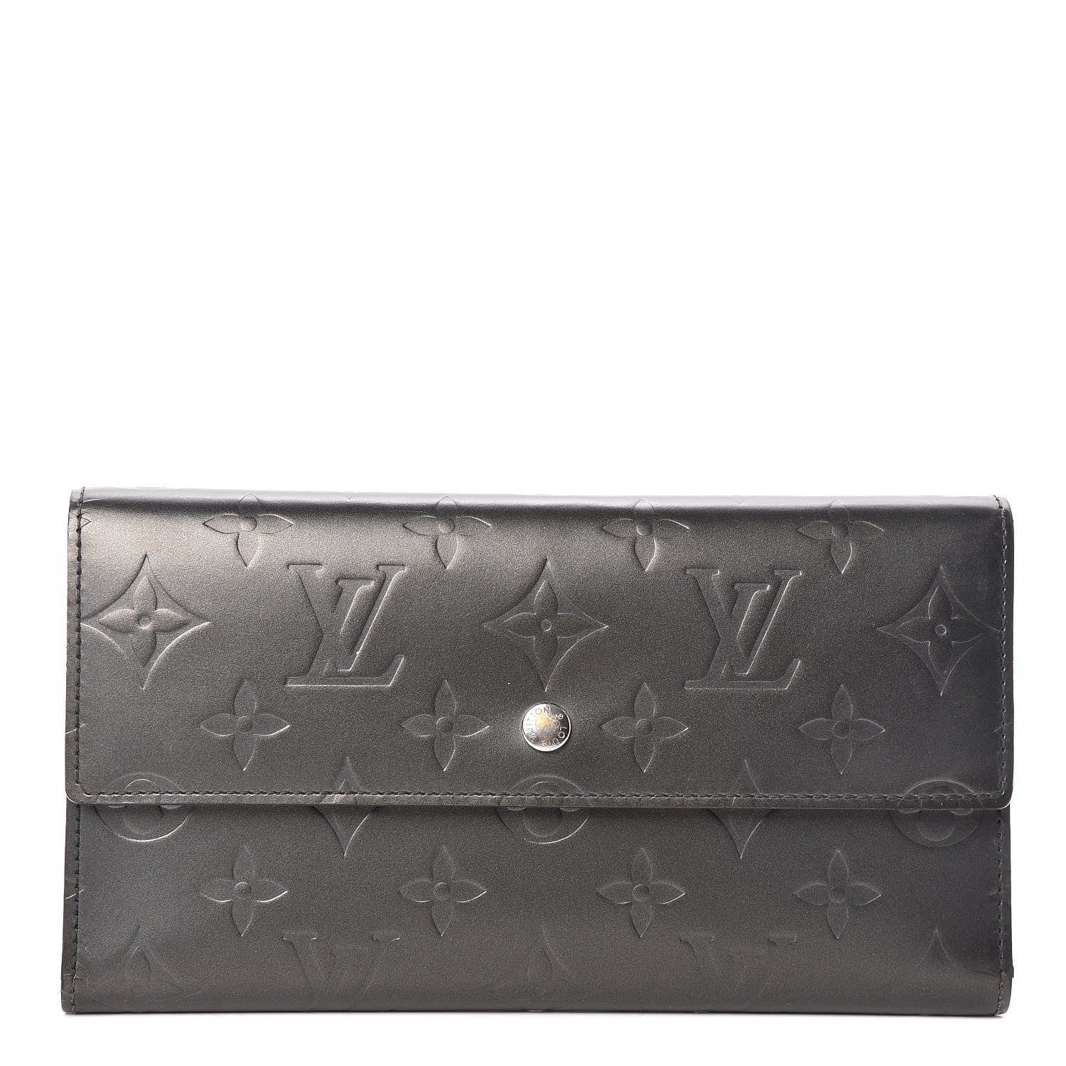 Louis Vuitton Mat Monogram Porte Tresor International Wallet Gris 1 of 8