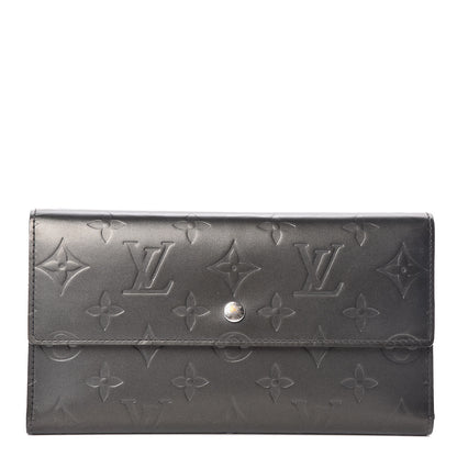 Louis Vuitton Mat Monogram Porte Tresor International Wallet Gris 1 of 8