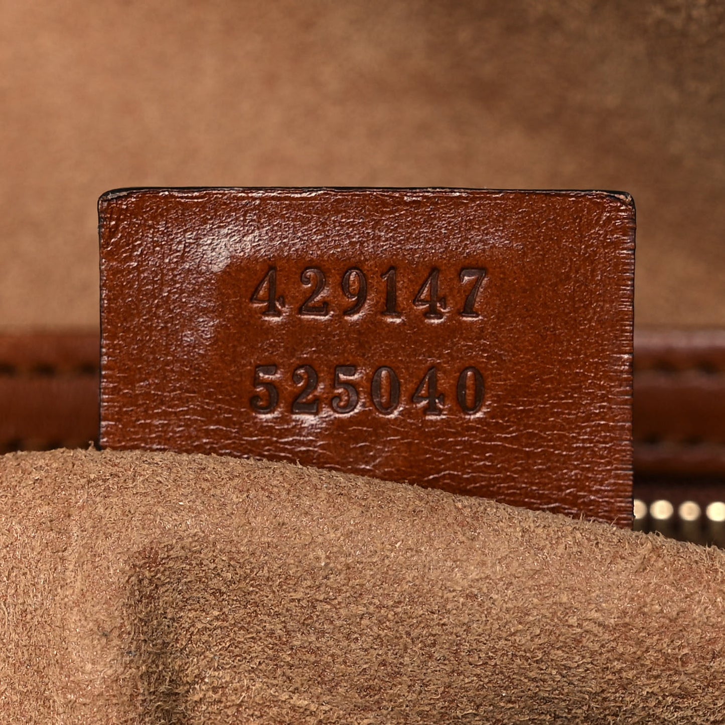 GG Supreme Monogram Linea A Foldover Tote Brown