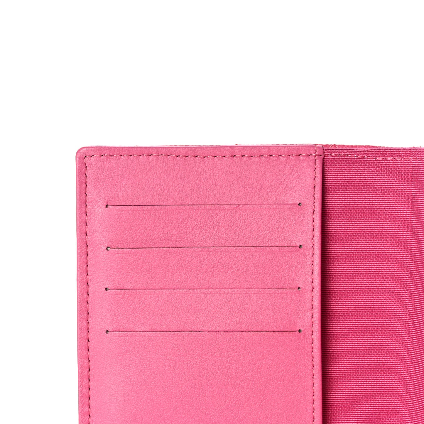 Caviar Quilted Passport Holder Pink