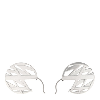 Tiffany Sterling Silver Round Atlas Earrings 3 of 4
