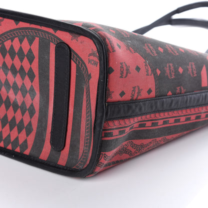 MCM Visetos Medium Project Reversible Shopper Tote Cognac 16 of 16