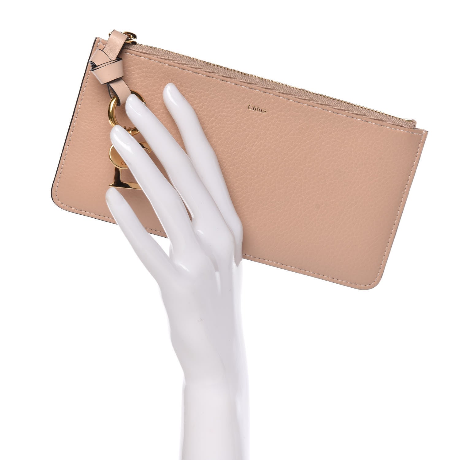 Chloe Calfskin Alphabet Long Zipped Wallet Blush Nude 2 of 10