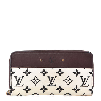 Louis Vuitton Calfskin Monogram Gamma Zippy Wallet White Chocolate 1 of 8