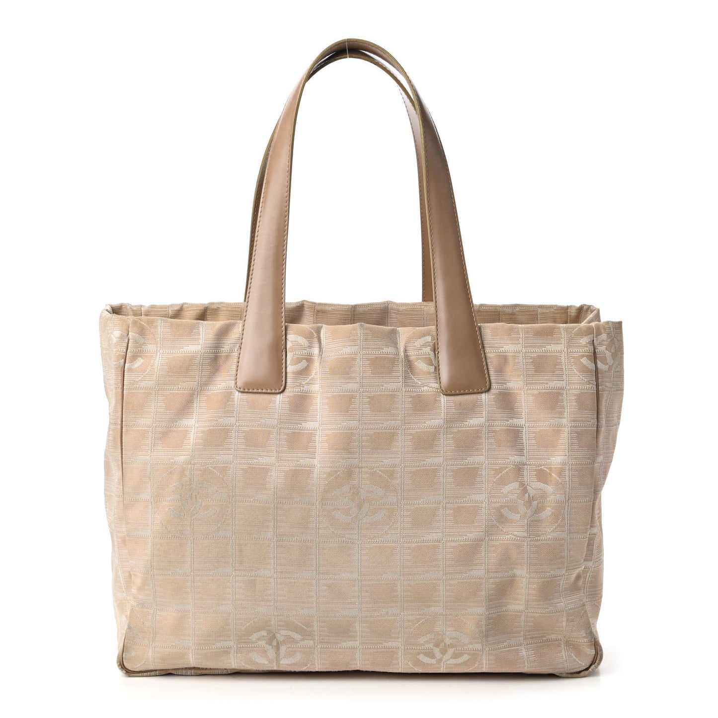 Nylon Medium Travel Tote Beige