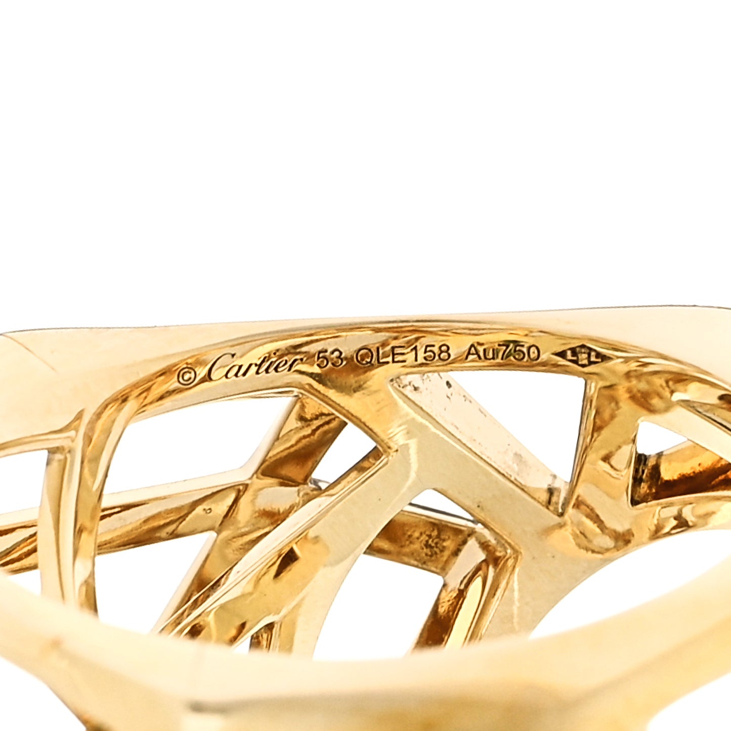 18K Yellow Gold Tsavorite Onyx Panthère De Cartier Ring 53 6.5