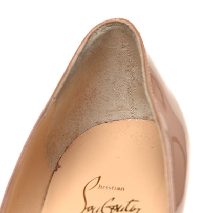 Christian Louboutin Patent Pigalle Follies 100 Pumps 40.5 Nude 8 of 10