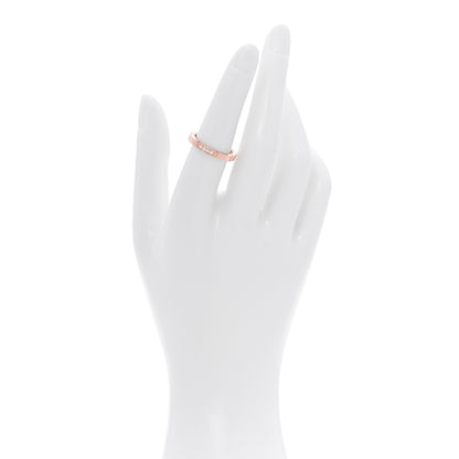Cartier 18K Pink Gold Diamond Maillon Panthere Wedding Band Ring 53 6.5 2 of 5