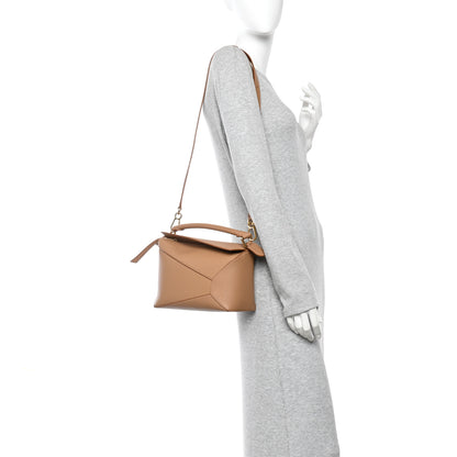 Loewe Grained Calfskin Small Puzzle Edge Bag Toffee 2 of 9