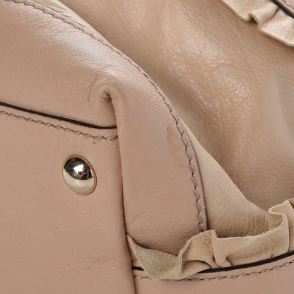 Gucci Calfskin Ruffle Medium Sabrina Boston Tote Nude 13 of 14