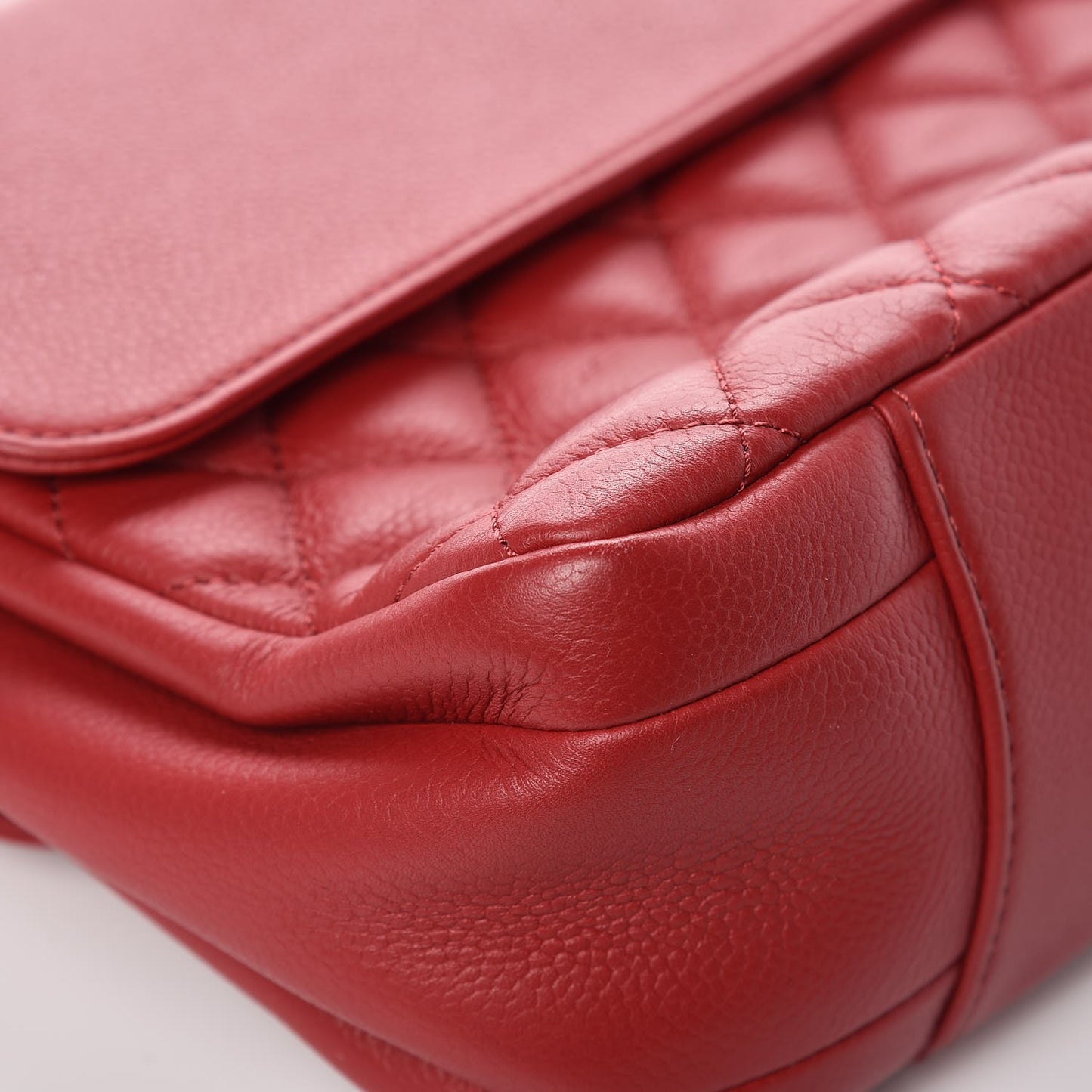 Caviar Quilted All About Flap Bag Red