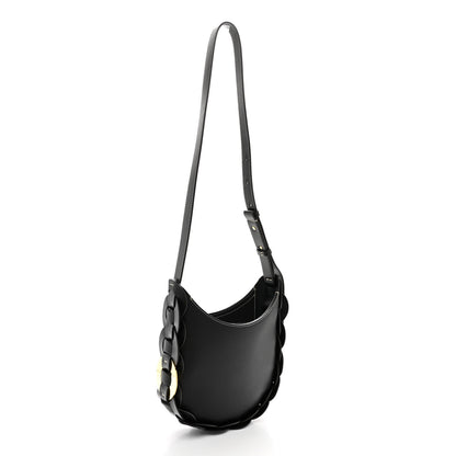 Chloe Small Grain Smooth Calfskin Small Darryl Hobo Black 2 of 10