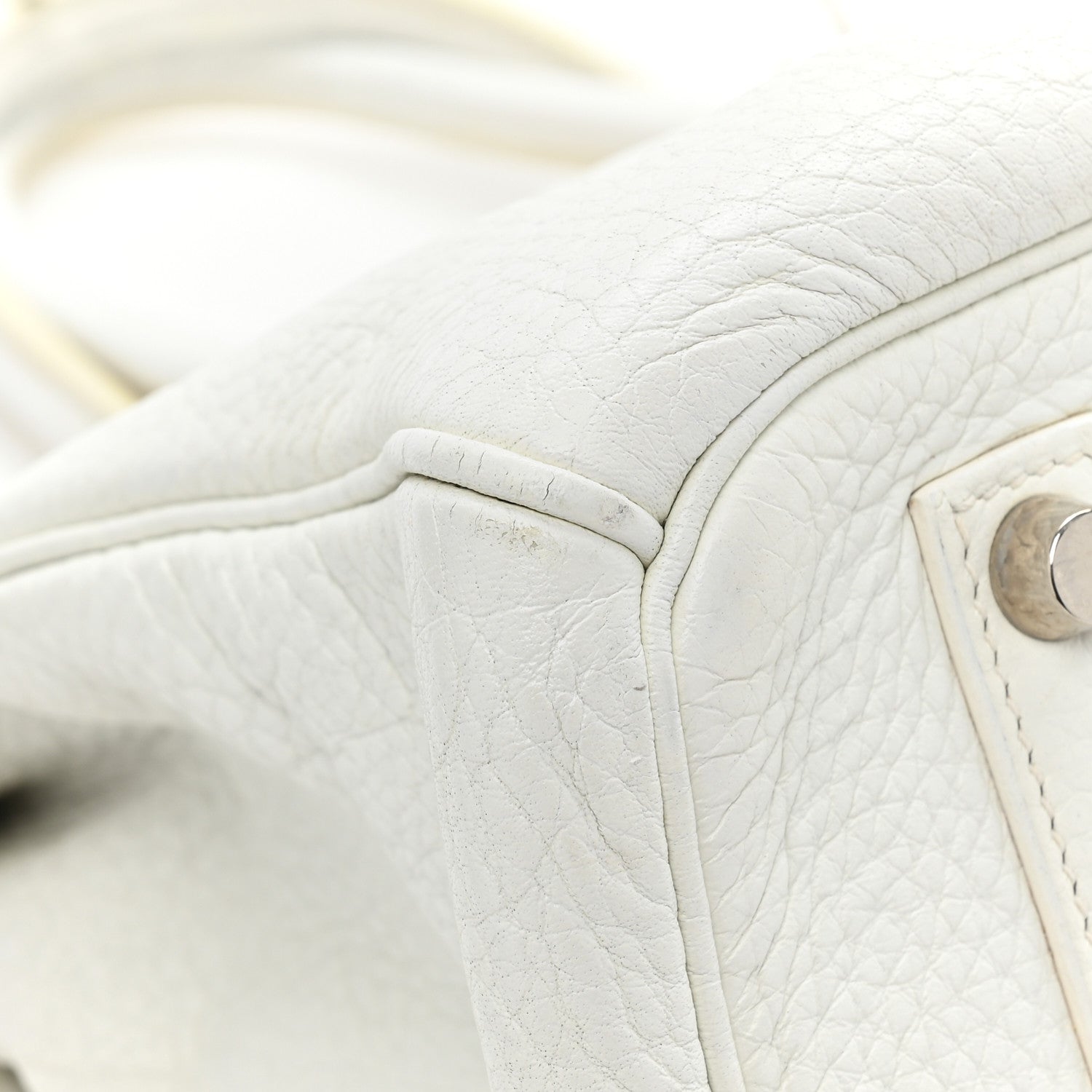 Hermes Taurillon Clemence BIRKIN 35 White 15 of 18