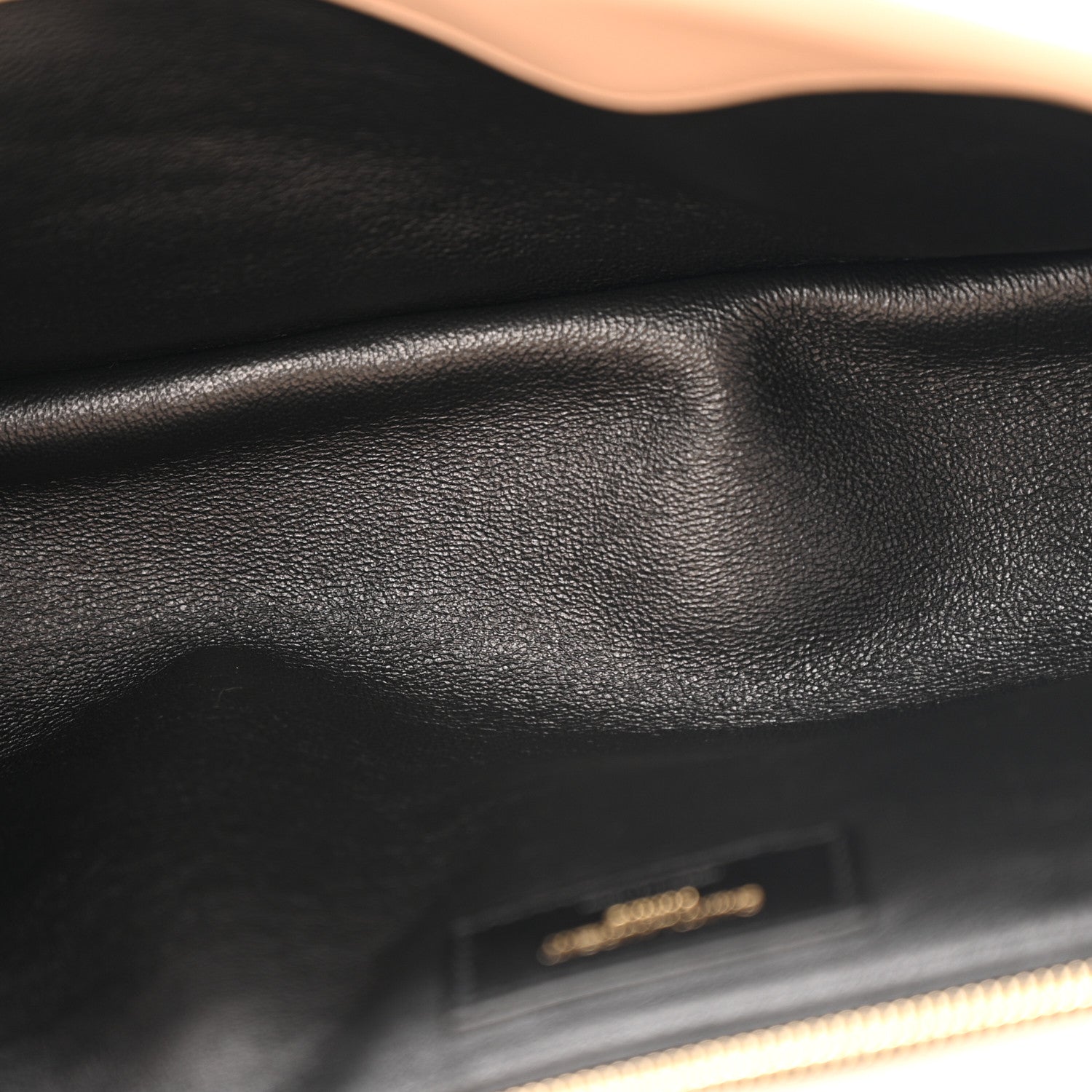 Saint Laurent Lambskin Quilted Sade Puffer Envelope Clutch Dark Beige 5 of 8