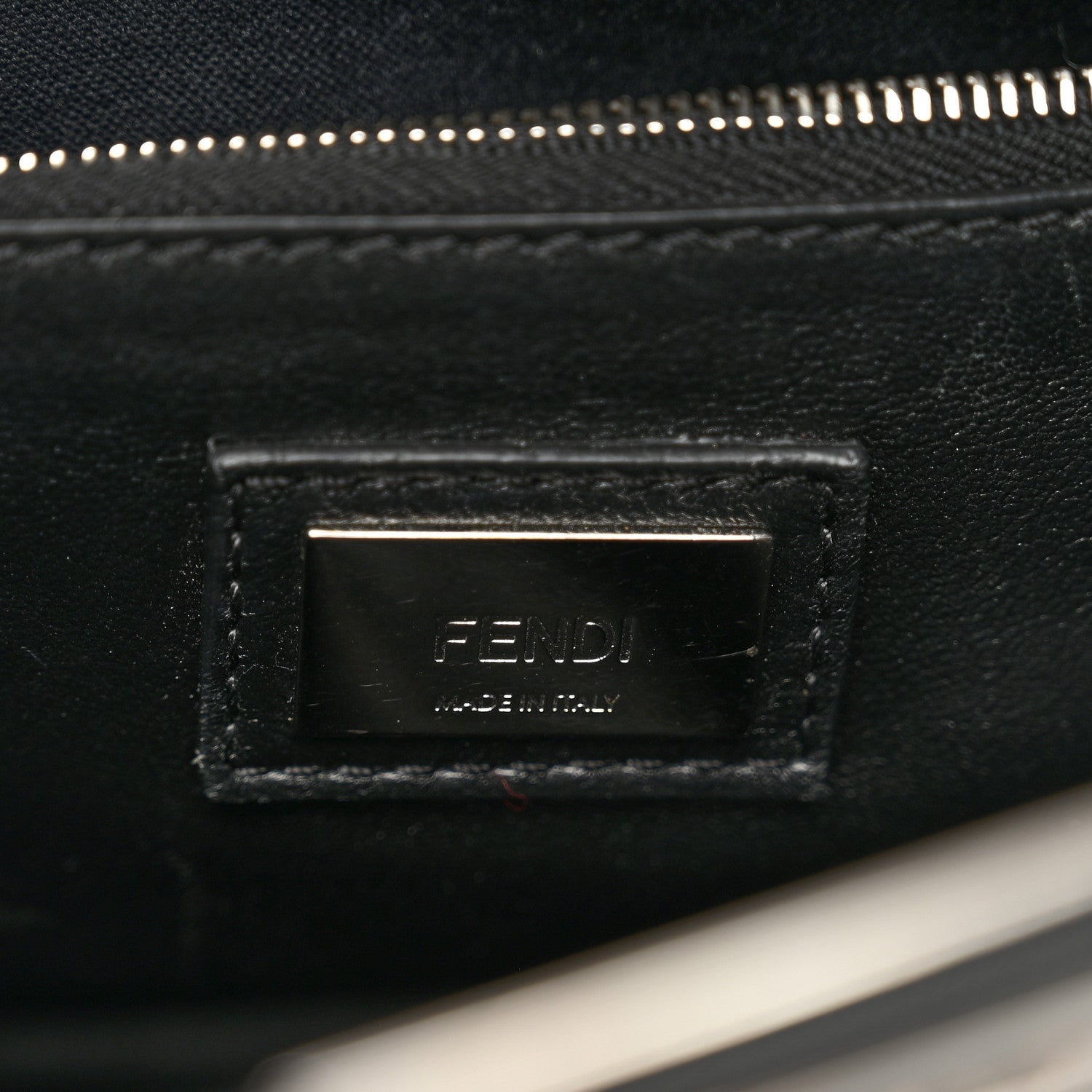 Fendi Nappa Rosebud Embroidered Mini Peekaboo Iconic Satchel Black Multicolor 7 of 12