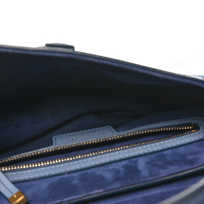 Christian Dior Calfskin Gradient Saddle Bag Indigo Blue 5 of 10