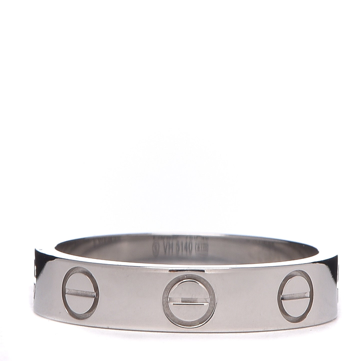 18K White Gold 3.5mm LOVE Wedding Band Ring 46 3.75