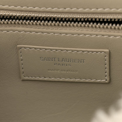 Saint Laurent Calfskin Shearling Monogram Medium Niki Chain Satchel Grey 6 of 11