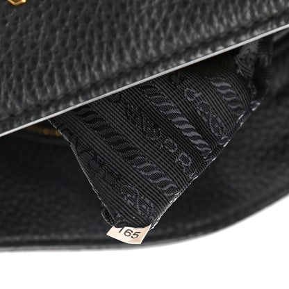 Prada Vitello Daino Shopping Tote Black 6 of 9