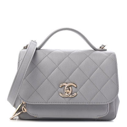 Chanel Caviar Quilted Small Business Affinity Flap Grey 1 of 10