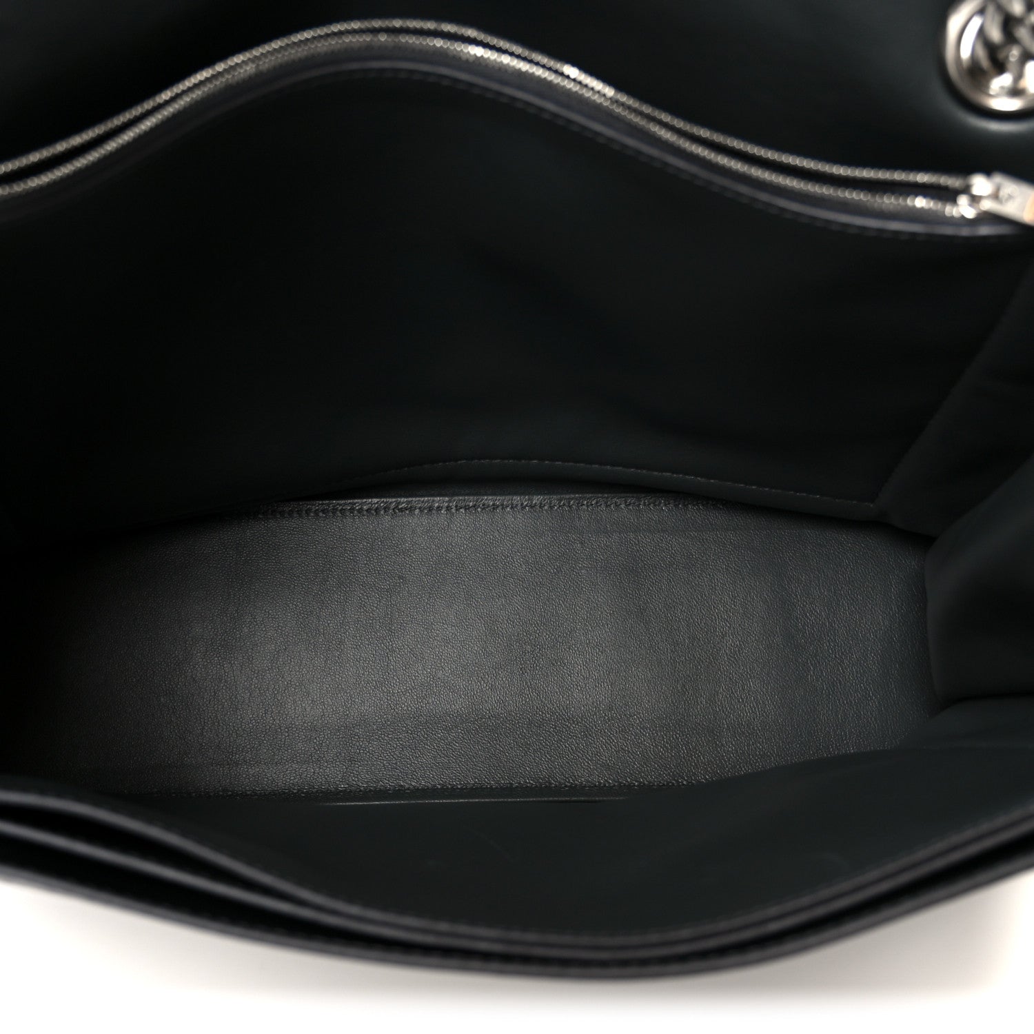 Balenciaga Metallic Crushed Calfskin Large Crush Chain Bag Steel Grey 5 of 10