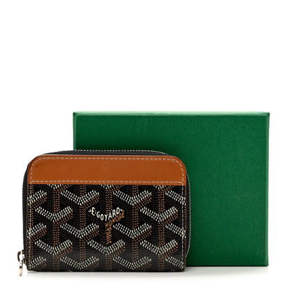 Goyard Goyardine Matignon Porte Monnaei Wallet Black Gold 6 of 6