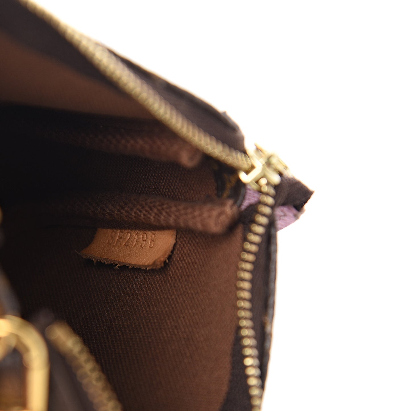 Monogram 2016 Christmas Animation Mini Pochette Accessories Rose Ballerine