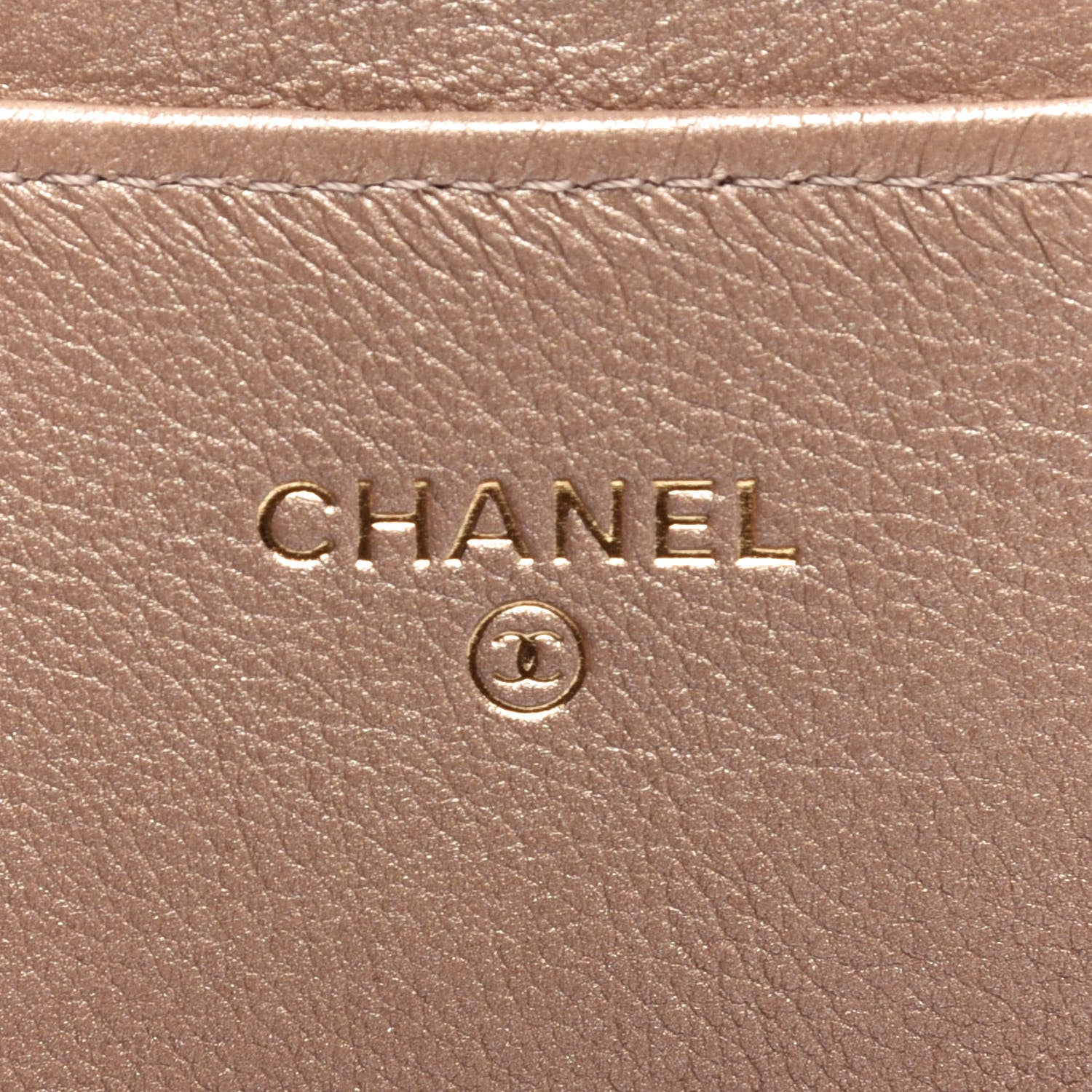 Chanel Metallic Aged Calfskin Quilted Reissue Large Gusset Flap Wallet Gold 6 of 9