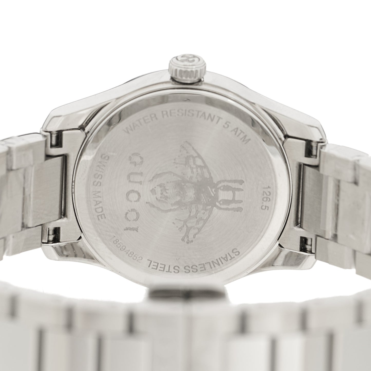 Stainless Steel Pink Mother of Pearl 27mm G-Timeless Cat Quartz Watch